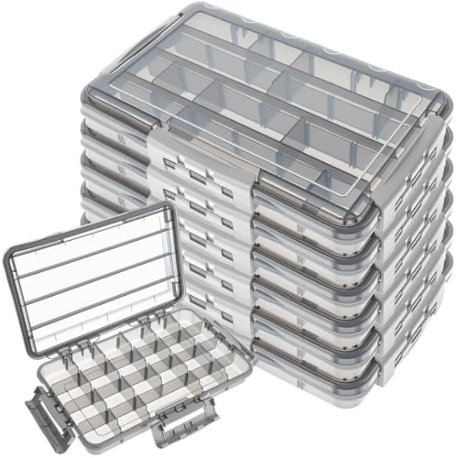 6 Pack Waterproof Fishing Tackle Box 3700 Tackle Trays with Removable Dividers Plastic Lures Terminal Storage Organizer Box Fis
6 Pack Waterproof Fishing Tackle Box 3700 Tackle Trays with Removable Dividers Plastic Lures Terminal Storage Organizer Box Fis