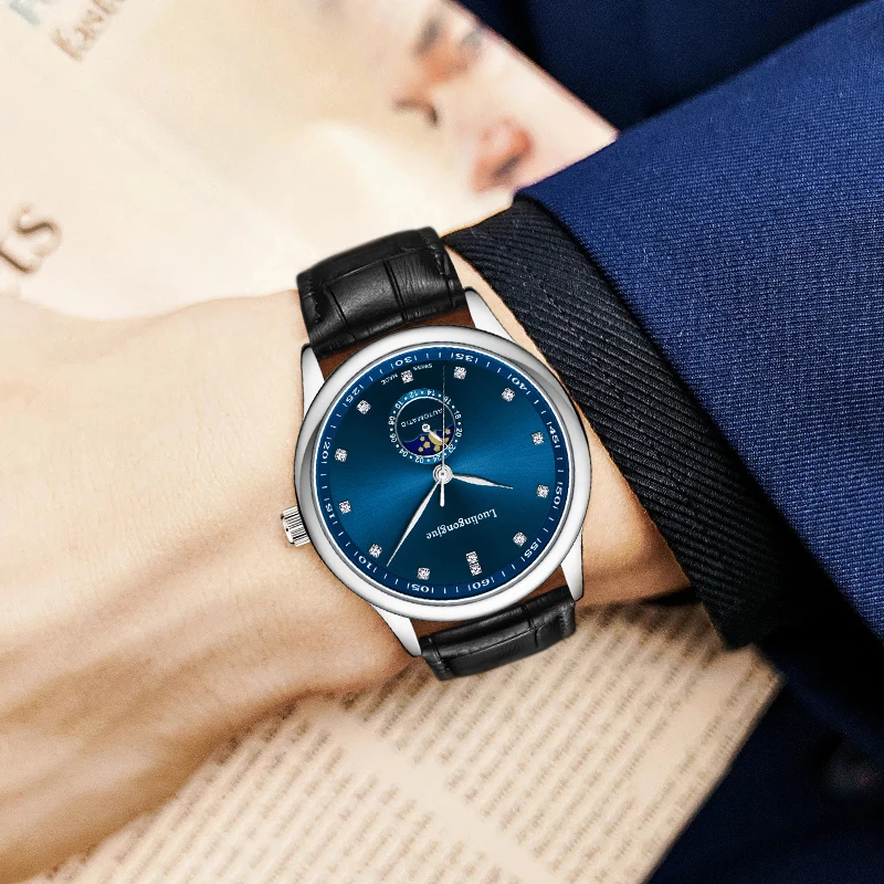 Luxury Business Men's Mechanical Watch, Skeleton Design, Automatic Winding, European and American Style, Famous Craftsman Series, High-End Fashion, Casual, Simple, Stylish and Handsome Men's Watch Trend, the Best Gift for Him
Luxury Business Men's Mechanical Watch, Skeleton Design, Automatic Winding, European and American Style, Famous Craftsman Series, High-End Fashion, Casual, Simple, Stylish and Handsome Men's Watch Trend, the Best Gift for Him