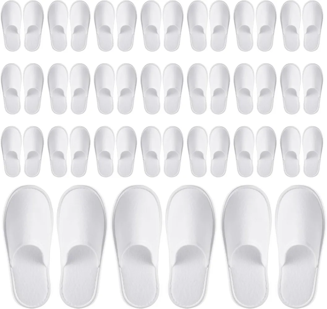 Individually Wrapped Disposable Slippers 24-Pack - White Medium (US10 Men/US11 Women), Slip-Resistant for Spa, Hotel & Travel
Individually Wrapped Disposable Slippers 24-Pack - White Medium (US10 Men/US11 Women), Slip-Resistant for Spa, Hotel & Travel