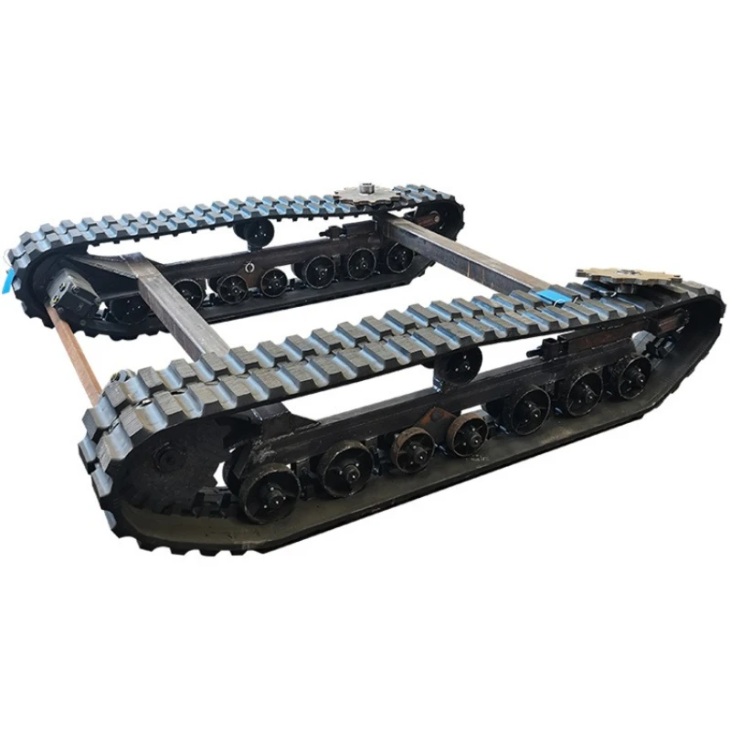 Electric remote control steel track chassis refitted emergency equipment all-terrain hydraulic large steel track chassis
Electric remote control steel track chassis refitted emergency equipment all-terrain hydraulic large steel track chassis