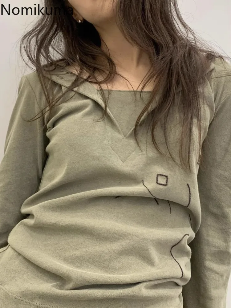 Streetwear Woman Tshirts Y2k Tops Long Sleeve Hooded Camisetas 2024 Ropa Mujer Casual Korean Tees Fashion Loose T-shirt 27x905
Streetwear Woman Tshirts Y2k Tops Long Sleeve Hooded Camisetas 2024 Ropa Mujer Casual Korean Tees Fashion Loose T-shirt 27x905