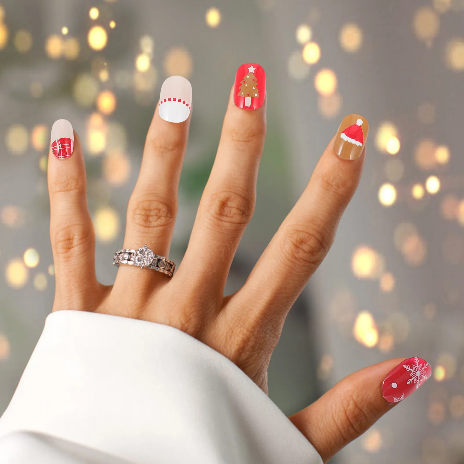 144pcs False Nails Christmas Fingernails Xmas Tip Cartoon Festival Theme Nail Art Salon Home Use Party Decor
144pcs False Nails Christmas Fingernails Xmas Tip Cartoon Festival Theme Nail Art Salon Home Use Party Decor