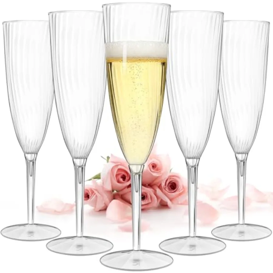 36PCS Clear Champagne Flutes Plastic - 6 OZ Disposable Plastic Champagne Flute, Clear Wine Glasses Reusable Plastic Cocktail Cu
36PCS Clear Champagne Flutes Plastic - 6 OZ Disposable Plastic Champagne Flute, Clear Wine Glasses Reusable Plastic Cocktail Cu