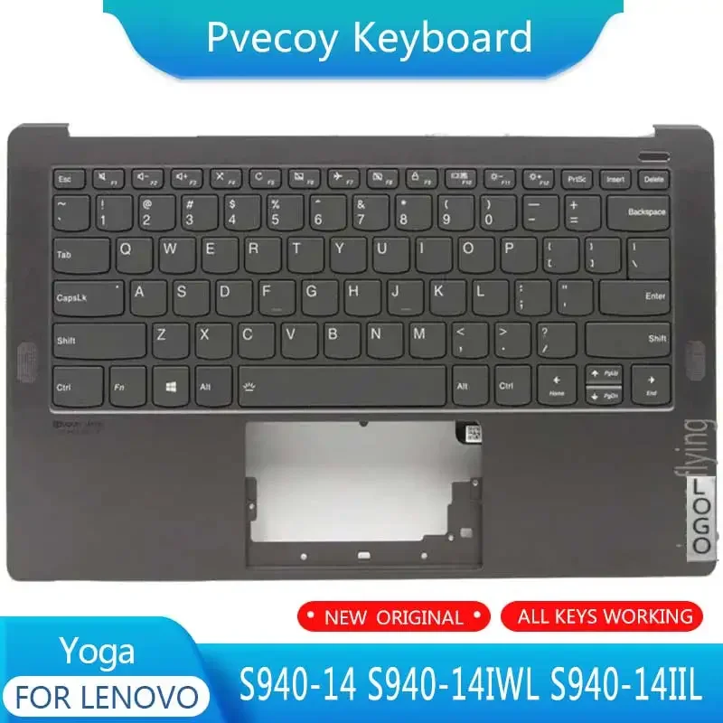 New For Yoga S940-14 S940-14IWL S940-14IIL Laptop Palmrest Case Keyboard US English Version Upper Cover
New For Yoga S940-14 S940-14IWL S940-14IIL Laptop Palmrest Case Keyboard US English Version Upper Cover