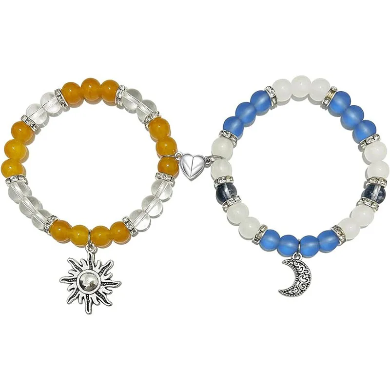 2PCS Minimalist Moon & Star CharmBead Bracelet For Women Men Couples Bf Bracelet Slytherin Jewelry Matching Bracelets Girls Gift
2PCS Minimalist Moon & Star CharmBead Bracelet For Women Men Couples Bf Bracelet Slytherin Jewelry Matching Bracelets Girls Gift