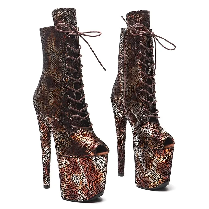 Lace Up Sexy Model Shows PU Upper 20CM/8Inch Women's Platform Party High Heels Shoes Pole Dance Boots 692
Lace Up Sexy Model Shows PU Upper 20CM/8Inch Women's Platform Party High Heels Shoes Pole Dance Boots 692