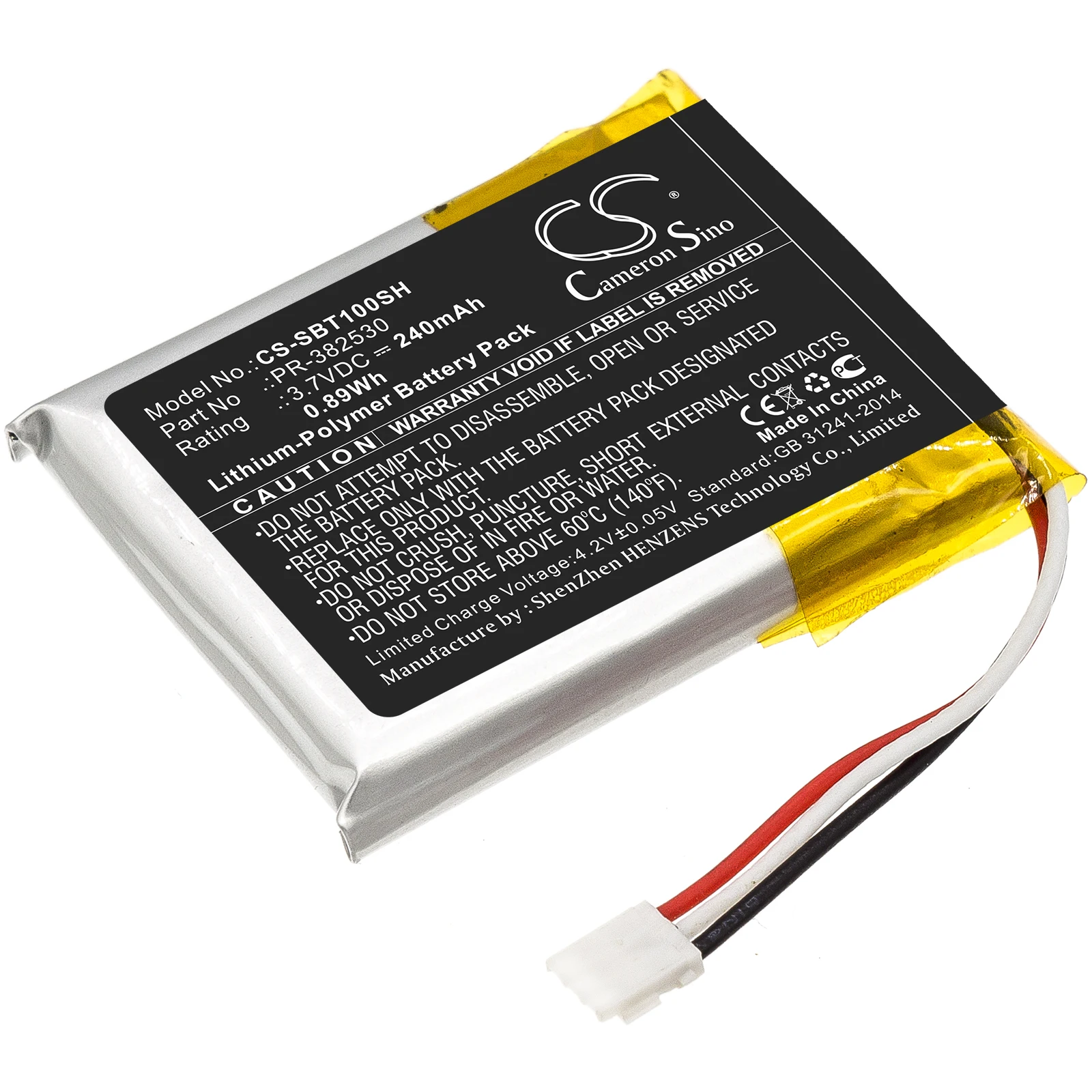 Li-Polymer Smartwatch Battery for Suunto, 3.7V, 240mAh, Compatible Models: Ambit 1, Ambit 2, Traverse
Li-Polymer Smartwatch Battery for Suunto, 3.7V, 240mAh, Compatible Models: Ambit 1, Ambit 2, Traverse