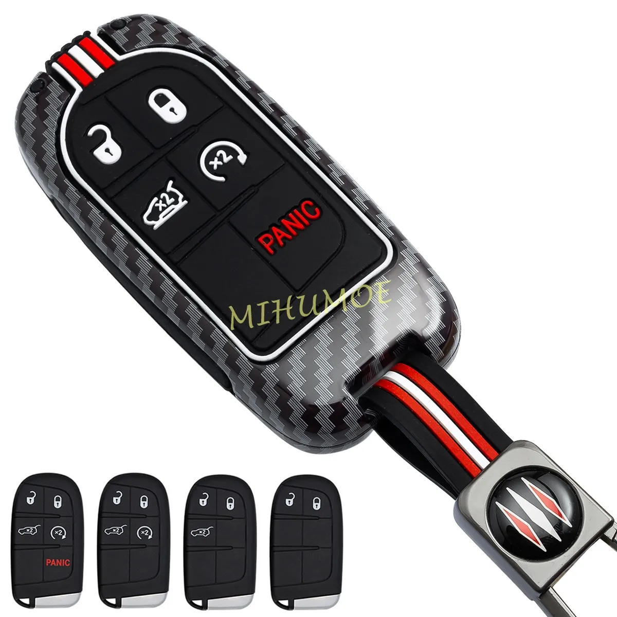 Металлический чехол для ключей из углеродного волокна с брелоком для Jeep Grand Cherokee, Renegade, Compass, Dodge Charger, Durango, Journey, Dart
Металлический чехол для ключей из углеродного волокна с брелоком для Jeep Grand Cherokee, Renegade, Compass, Dodge Charger, Durango, Journey, Dart