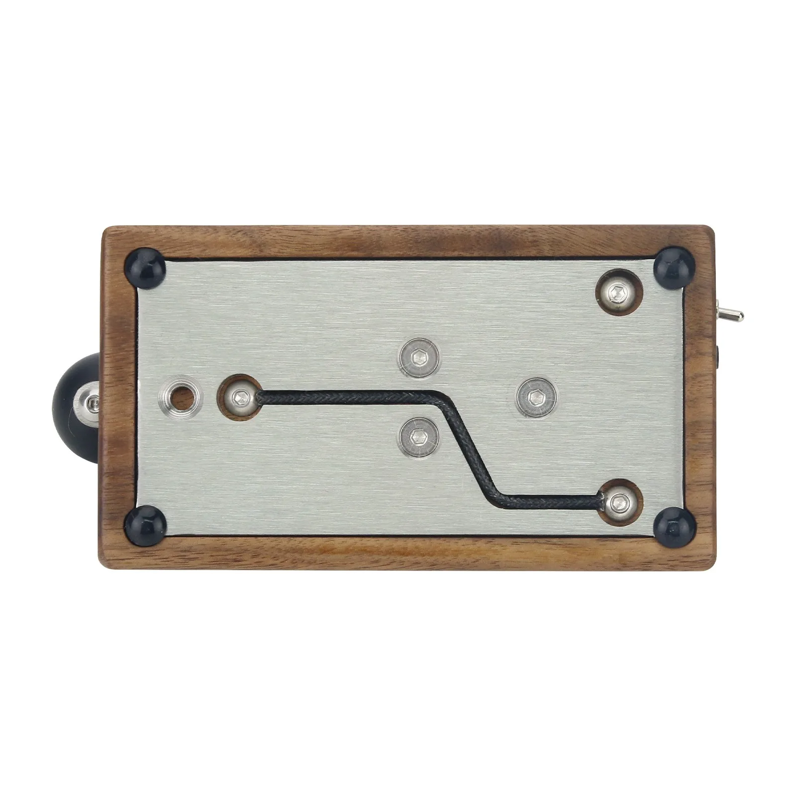 GOOD Black Walnut Base Version Automatic/Manual Morse Code Telegraph Key Mini CW Key for Learning and Training
GOOD Black Walnut Base Version Automatic/Manual Morse Code Telegraph Key Mini CW Key for Learning and Training