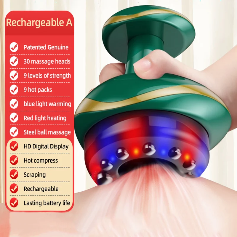 Timing Control Smart Cupping Machine 9 Gear Vacuum Scraping Cupping Heating Therapy Electric Guasha Massager
Timing Control Smart Cupping Machine 9 Gear Vacuum Scraping Cupping Heating Therapy Electric Guasha Massager