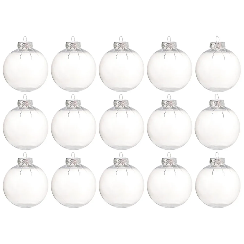 15 Pcs Christmas Tree Decorations Clear PET Ball Ornaments Fillable DIY Shatterproof Hanging Home Christmas Balls
15 Pcs Christmas Tree Decorations Clear PET Ball Ornaments Fillable DIY Shatterproof Hanging Home Christmas Balls