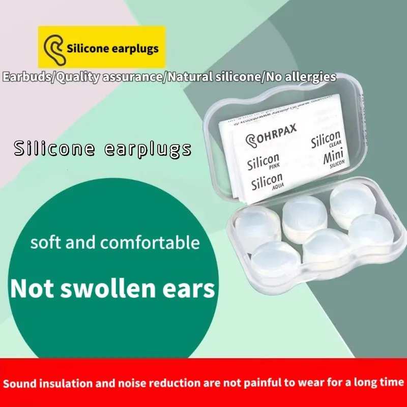 Silicone Earplugs for Noise Prevention Sleep and Sleep Super Soundproofing Noise Prevention and Noise Reduction Health Ear Plugs
Silicone Earplugs for Noise Prevention Sleep and Sleep Super Soundproofing Noise Prevention and Noise Reduction Health Ear Plugs