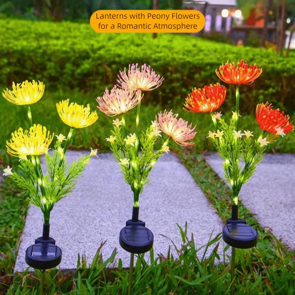 Waterproof Design Solar LED Lights Realistic Flower High Quality Glowing Flowers Lights Glowing Stems 3 Heads Design
Waterproof Design Solar LED Lights Realistic Flower High Quality Glowing Flowers Lights Glowing Stems 3 Heads Design