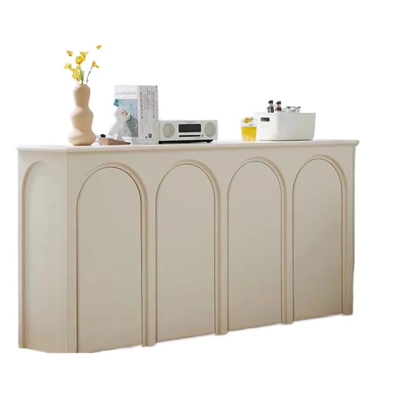 French retro dining side cabinet solid wood Nordic decorative arch storage light luxury entrance cabinet
French retro dining side cabinet solid wood Nordic decorative arch storage light luxury entrance cabinet