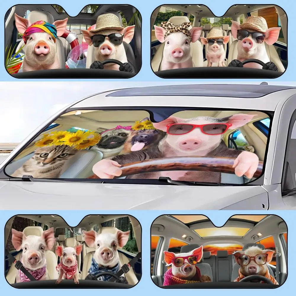 Funny Pig Sun Visor Retractable Car Sun Visor Anti-Glare UV Protection Front Window Sunshade
Funny Pig Sun Visor Retractable Car Sun Visor Anti-Glare UV Protection Front Window Sunshade