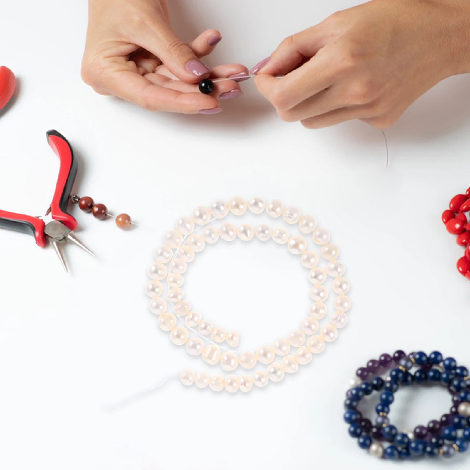 Freshwater Pearl Beads Jewelry Garland Stringing DIY Pearls Bracelet Wreath Beaded Crafting
Freshwater Pearl Beads Jewelry Garland Stringing DIY Pearls Bracelet Wreath Beaded Crafting