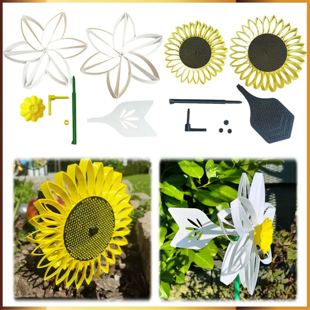 Sunflower Wind Spinner Outdoor Decoration Sunflower Windmill Sunflower Pinwheel for Yard Lawn Patio Decor
Sunflower Wind Spinner Outdoor Decoration Sunflower Windmill Sunflower Pinwheel for Yard Lawn Patio Decor