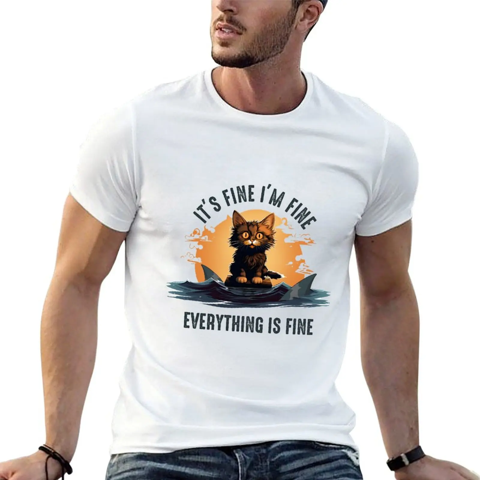 t for man cotton shirts man T-Shirt t Everything Is Fine shirts 100% men g
t for man cotton shirts man T-Shirt t Everything Is Fine shirts 100% men g