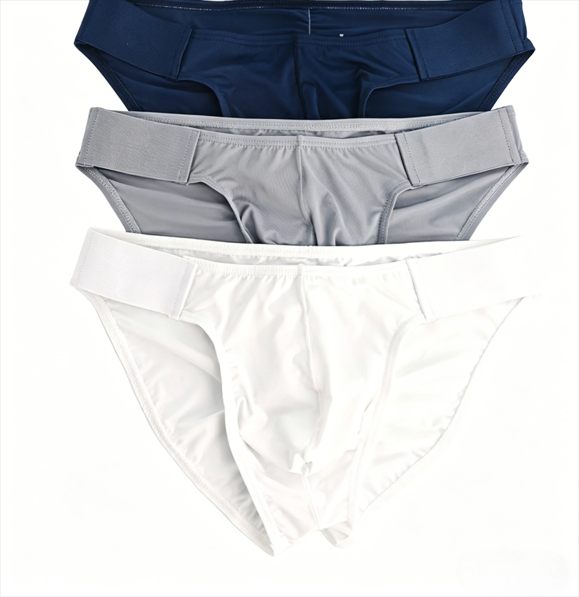 Men's Ice Silk High-Cut Briefs Low Waist Breathable Underwear Ultra-Thin Sexy Bikini Style Youth Fashion U Convex Pouch Panties
Men's Ice Silk High-Cut Briefs Low Waist Breathable Underwear Ultra-Thin Sexy Bikini Style Youth Fashion U Convex Pouch Panties