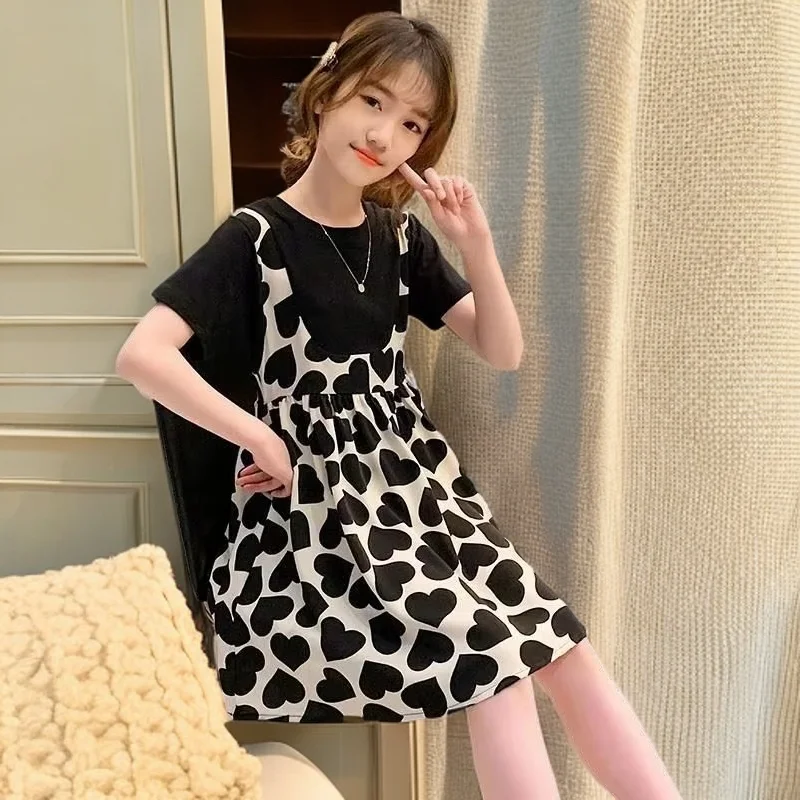 Girl Dresses Splicing Girl Child Summer Dress Casual Style Children Party Dresses Solid Clothes Girl 4 6 8 10 12Y Girls Clothes
Girl Dresses Splicing Girl Child Summer Dress Casual Style Children Party Dresses Solid Clothes Girl 4 6 8 10 12Y Girls Clothes