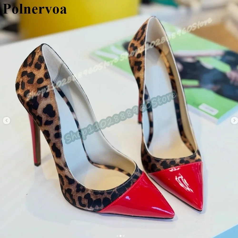 Mixed Splicing Leopard Pointy Pumps Stilettos High Heel Shoes For Women Slip On Pointed Toe Sexy Party Patchwork Women Pumps
Mixed Splicing Leopard Pointy Pumps Stilettos High Heel Shoes For Women Slip On Pointed Toe Sexy Party Patchwork Women Pumps