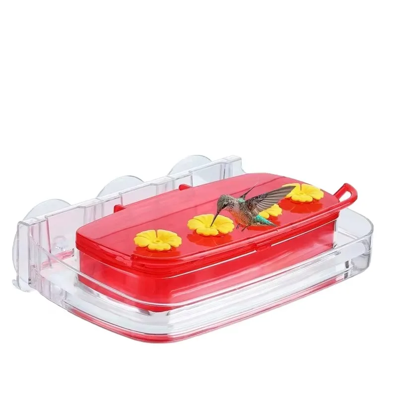Strong Suction Cups Window Hummingbird Feeders Plastic Humming Bird Feeder with 4 Feeding Ports Pet Feeder
Strong Suction Cups Window Hummingbird Feeders Plastic Humming Bird Feeder with 4 Feeding Ports Pet Feeder
