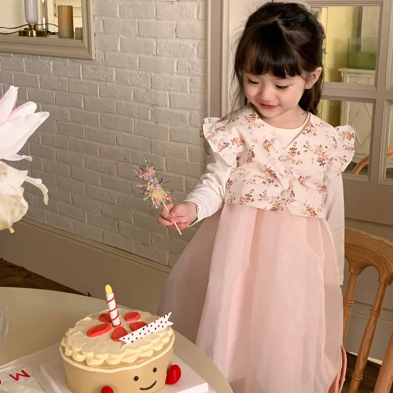 New Korean Spring Outfit for Girls Two-Piece Dress Set Chinese Style Princess Dress Baby First Birthday Dress Set
New Korean Spring Outfit for Girls Two-Piece Dress Set Chinese Style Princess Dress Baby First Birthday Dress Set