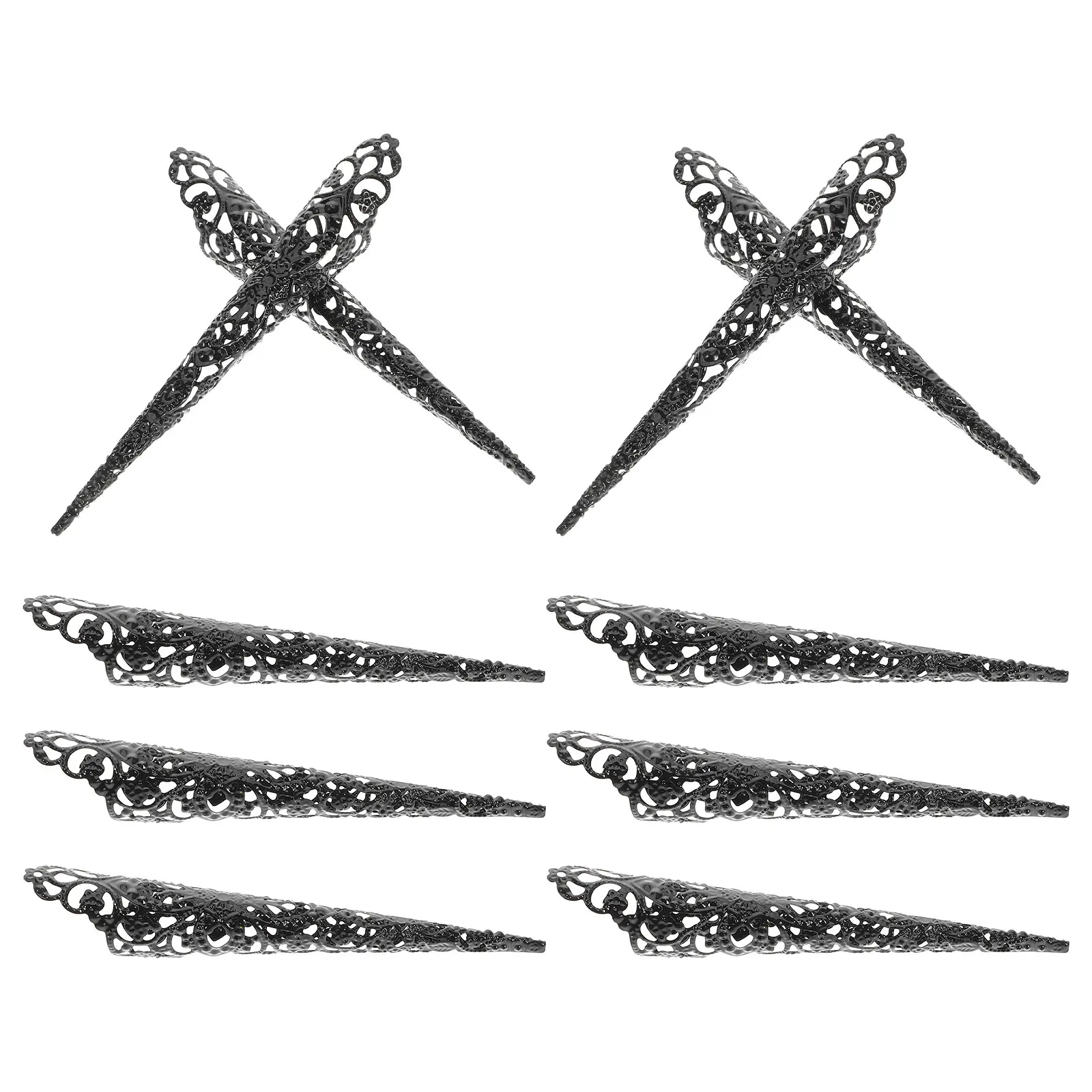 10 Pcs Nail Finger Claws Hollow Iron Metal Fake Nails Party Costume Finger Protectors Unique Stylish Comfortable Claw 
10 Pcs Nail Finger Claws Hollow Iron Metal Fake Nails Party Costume Finger Protectors Unique Stylish Comfortable Claw