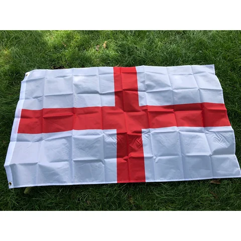 Bandeira tiki inglaterra bandeira 3x5ft 90x150cm poliéster inglaterra país bandeira cruz de st george inglês pendurado bandeira