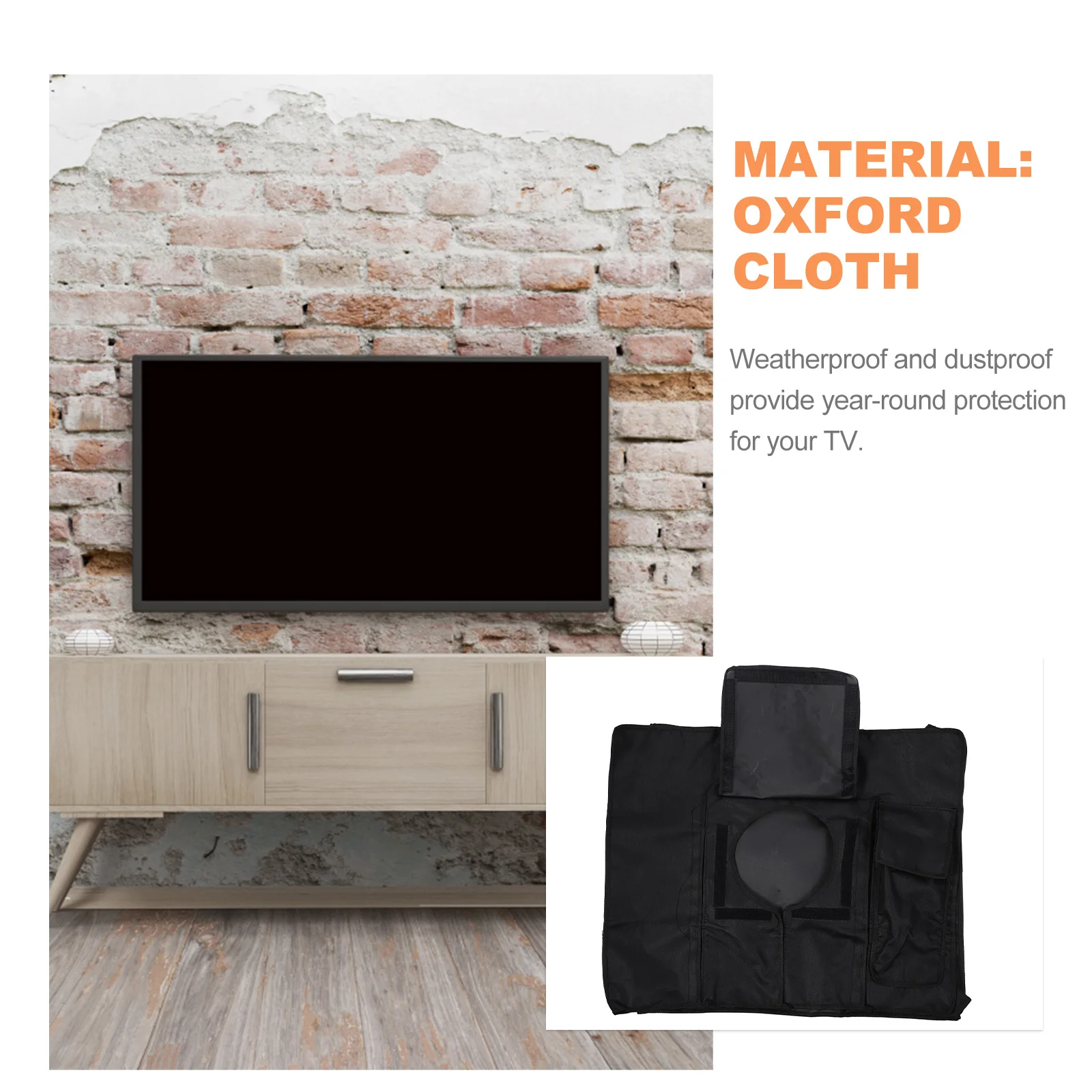 Waterproof LCD Outdoor Weatherproof Dustproof Protector for Television Screen Black Rainproof with Back Pocket Fits for Outdoor
Waterproof LCD Outdoor Weatherproof Dustproof Protector for Television Screen Black Rainproof with Back Pocket Fits for Outdoor