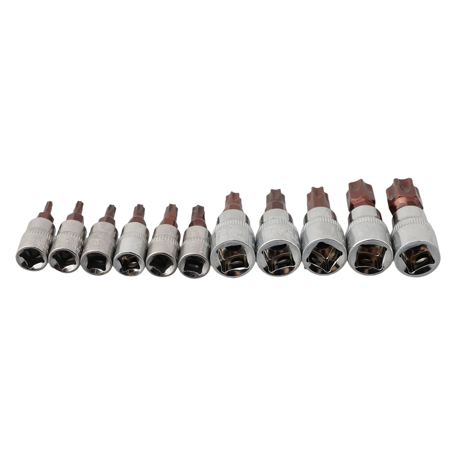 Professional Grade Torx Bits Socket Set with-T60 for 3/8 and 1/4inch Drive Made of High Quality Materials
Professional Grade Torx Bits Socket Set with-T60 for 3/8 and 1/4inch Drive Made of High Quality Materials