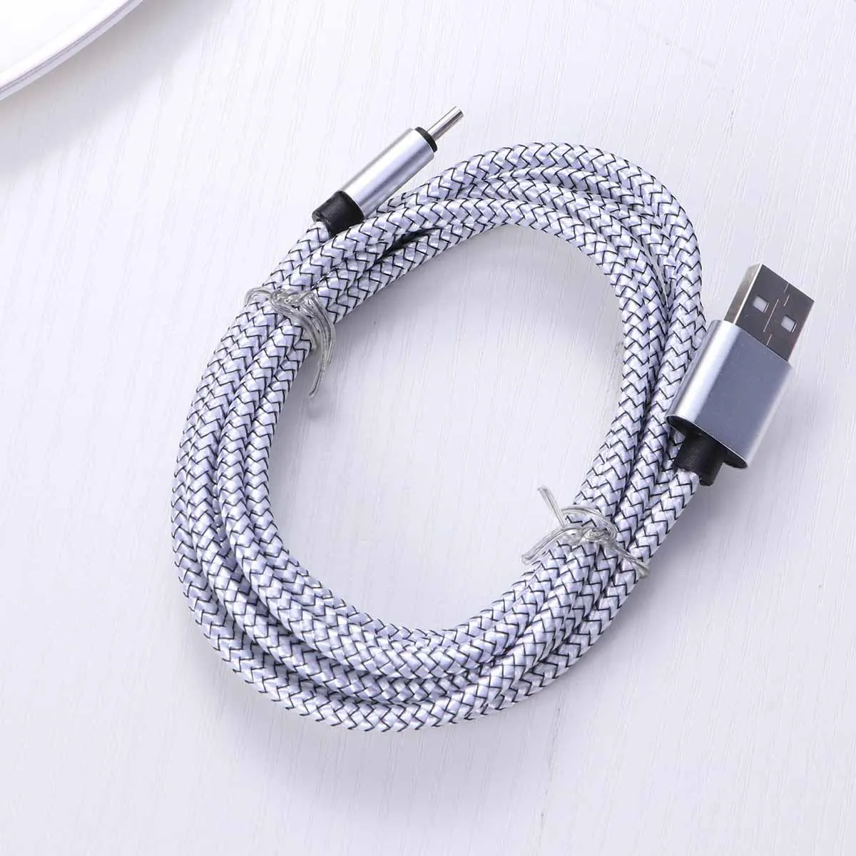 2M Usb Cable Nylon Braided 2.0A Fast Charging Data Sync For Fast Charging Cable Galaxy Silver
2M Usb Cable Nylon Braided 2.0A Fast Charging Data Sync For Fast Charging Cable Galaxy Silver