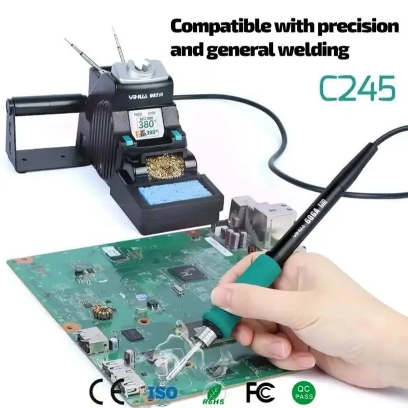 YIHUA 982-III Digital Soldering Station C210 C245 C115 Handles 2s Fast Heat-Up PID Temp Control for Electronics & Jewelry Repair
YIHUA 982-III Digital Soldering Station C210 C245 C115 Handles 2s Fast Heat-Up PID Temp Control for Electronics & Jewelry Repair