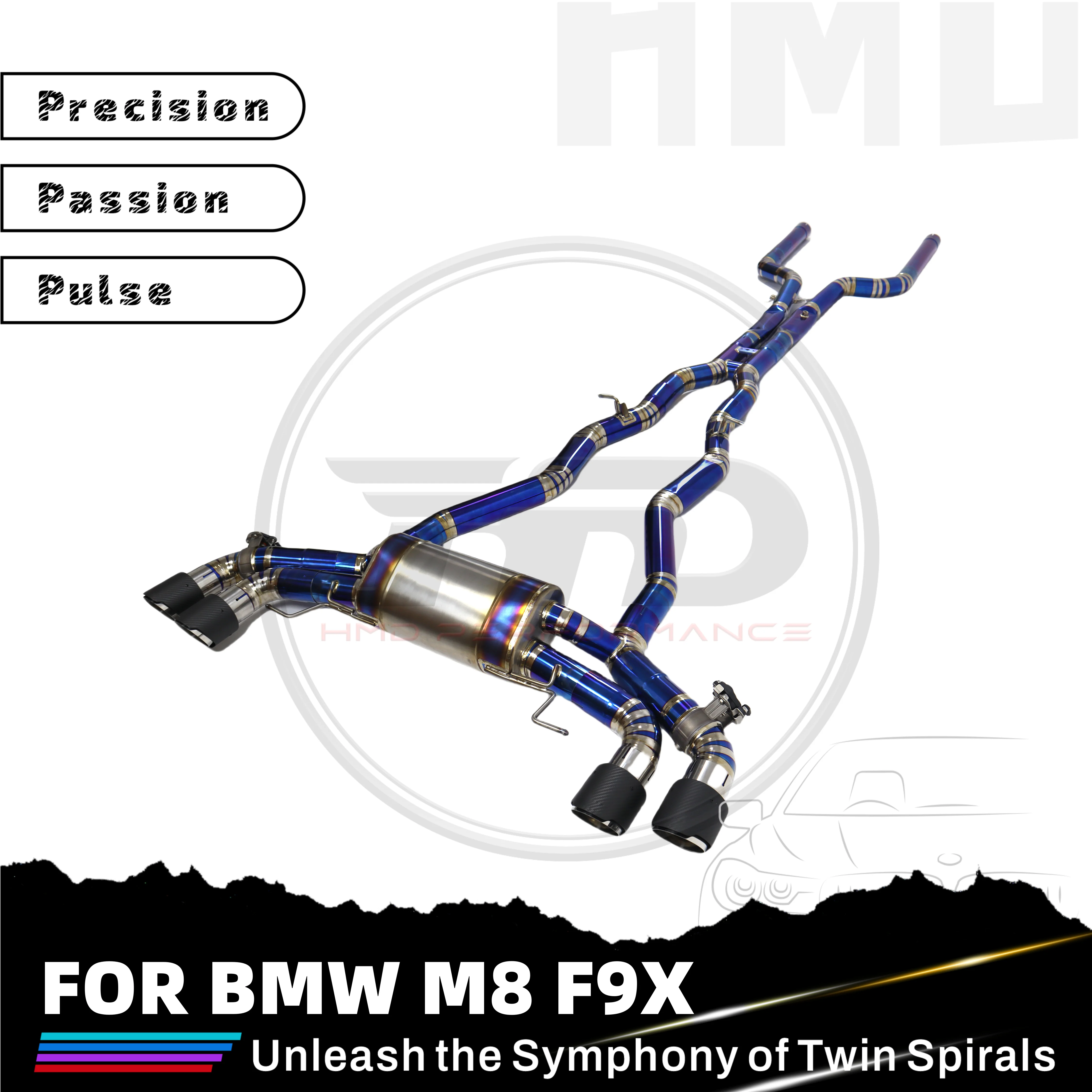 HMD Titanium Exhaust System Performance Catback For BMW M8 Muffler For Cars Modifity Variable Valve Pipe
HMD Titanium Exhaust System Performance Catback For BMW M8 Muffler For Cars Modifity Variable Valve Pipe