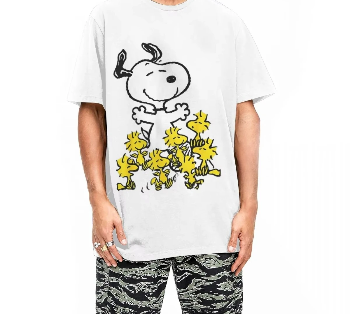 Stylish Peanuts Snoopy Chick Party Plus Size T-Shirts Women Round Neck 100% Cotton T Shirts Cute Short Sleeve Tee Shirt Clothes
Stylish Peanuts Snoopy Chick Party Plus Size T-Shirts Women Round Neck 100% Cotton T Shirts Cute Short Sleeve Tee Shirt Clothes