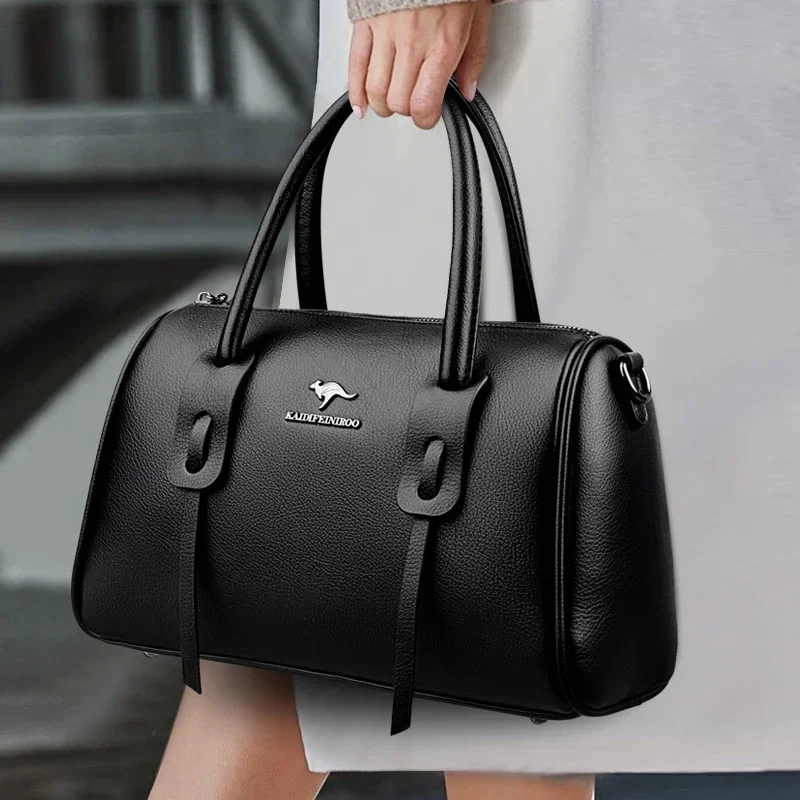 New Solid Color Simple Women's Handbag High Quality Soft Leather Women Shoulder Bag Luxury Large Capacity Female Tote Bags
New Solid Color Simple Women's Handbag High Quality Soft Leather Women Shoulder Bag Luxury Large Capacity Female Tote Bags