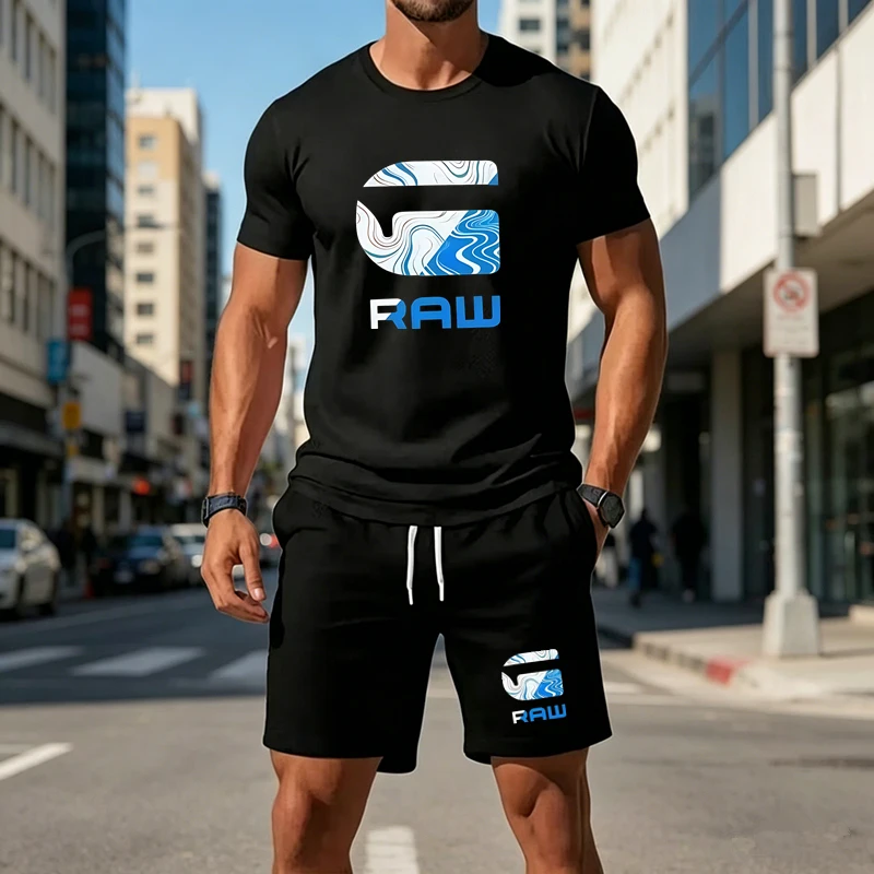 Men Summer 2 Piece Outfit Trend Printed Short Sleeve T Shirt And Elastic Waist Sports Shorts Male Casual Fitness Tracksuit
Men Summer 2 Piece Outfit Trend Printed Short Sleeve T Shirt And Elastic Waist Sports Shorts Male Casual Fitness Tracksuit