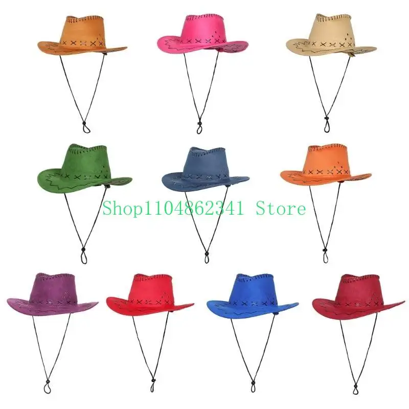 652F Cowboy Hat Fedoras Pork Pie Hat Wide Brimmed Hat for Women Men Casual Wear
652F Cowboy Hat Fedoras Pork Pie Hat Wide Brimmed Hat for Women Men Casual Wear