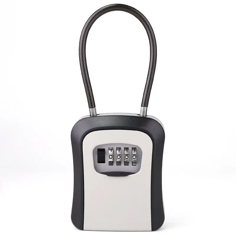Wire rope combination lock key box Installation-free soft cable wall cat eye anti-theft hanging key password box
Wire rope combination lock key box Installation-free soft cable wall cat eye anti-theft hanging key password box