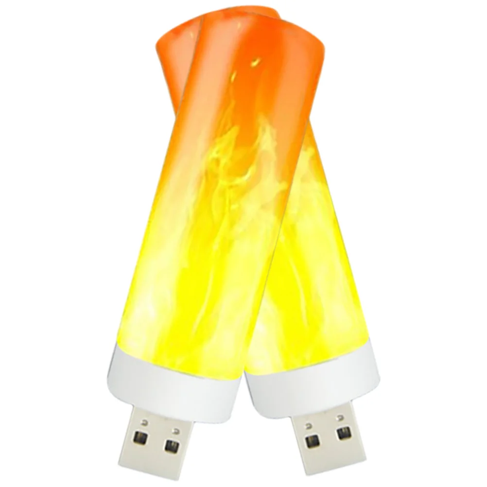 2 Pcs USB Flame Light Bulbs LED Night Lights Small Lamps Bedroom Mini Modern in Warm Soothing Decorative Plastic
2 Pcs USB Flame Light Bulbs LED Night Lights Small Lamps Bedroom Mini Modern in Warm Soothing Decorative Plastic
