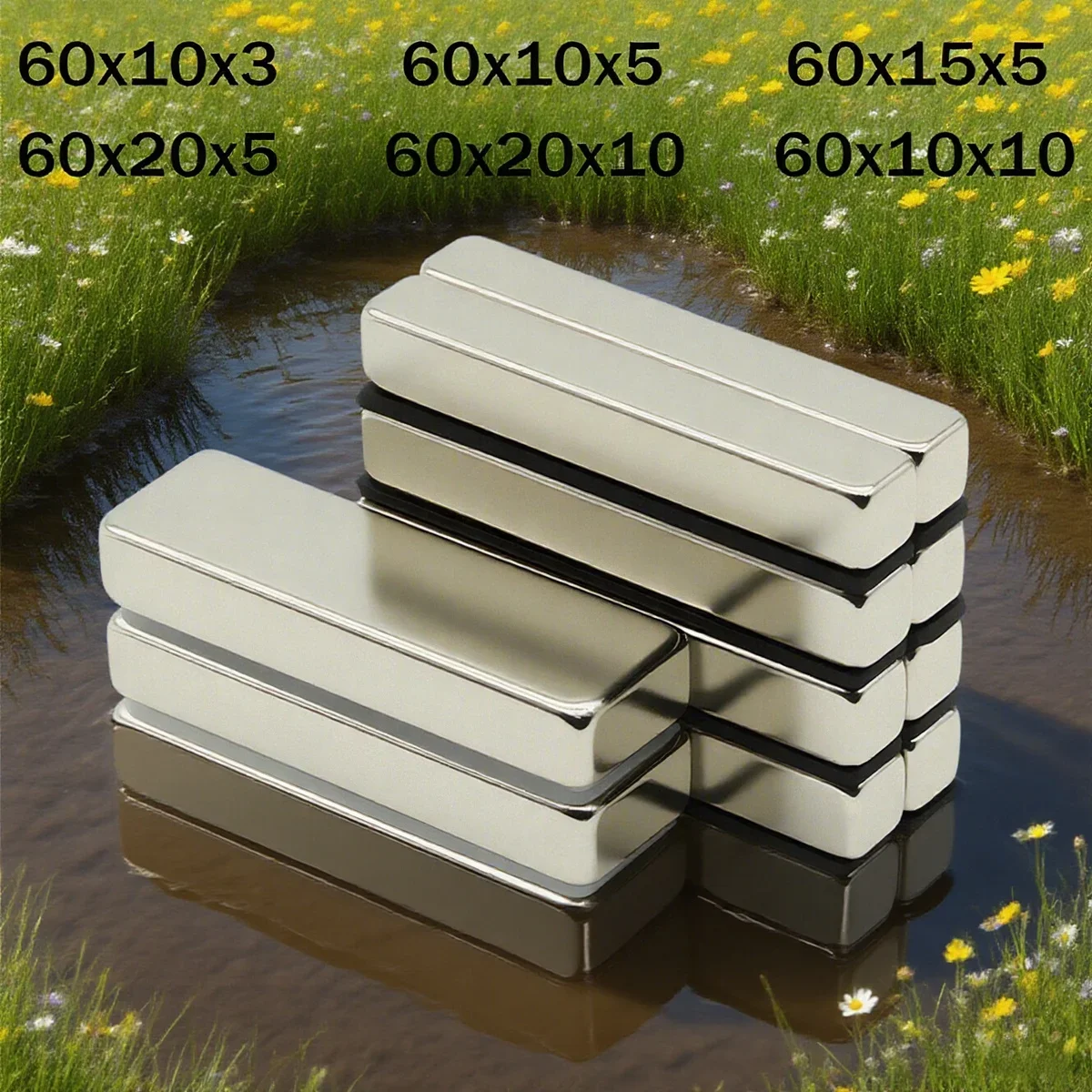 60X10X3MM Powerful Neodymium Magnet Block Super Strong Magnets N35 NdfeB Permanent Magnetic imanes Refrigerator Magnet 60X20X10
60X10X3MM Powerful Neodymium Magnet Block Super Strong Magnets N35 NdfeB Permanent Magnetic imanes Refrigerator Magnet 60X20X10