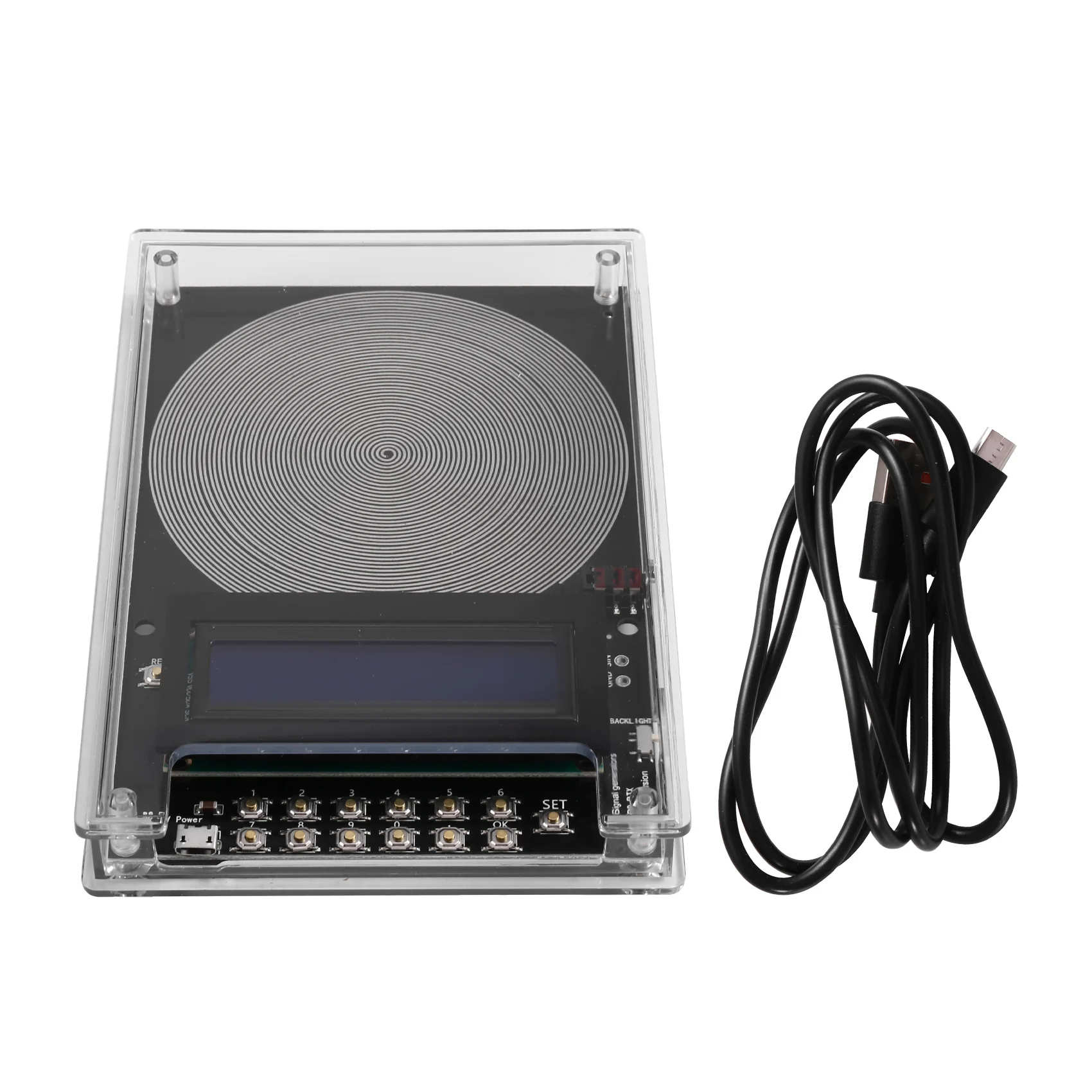 Генератор резонанса Шумана A37T-7.83Гц, 0.01-100000Гц, регулируемая частота, устройство для исцеления, генератор частоты для глубокого сна
Генератор резонанса Шумана A37T-7.83Гц, 0.01-100000Гц, регулируемая частота, устройство для исцеления, генератор частоты для глубокого сна