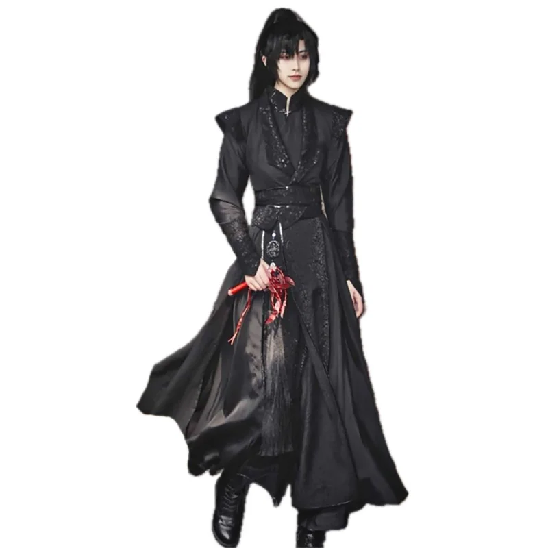 Vintage Gothic Sets Women Male Carnival Halloween Cosplay Costume Party Outfit Chinese Traditional Hanfu Black Sets For Men
Vintage Gothic Sets Women Male Carnival Halloween Cosplay Costume Party Outfit Chinese Traditional Hanfu Black Sets For Men