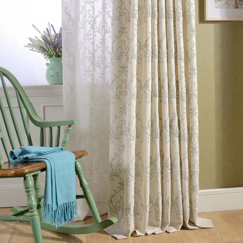 Modern Simple Curtains for Living Dining Room Bedroom European Curtains Cotton Linen Embroidered Finished product customization
Modern Simple Curtains for Living Dining Room Bedroom European Curtains Cotton Linen Embroidered Finished product customization