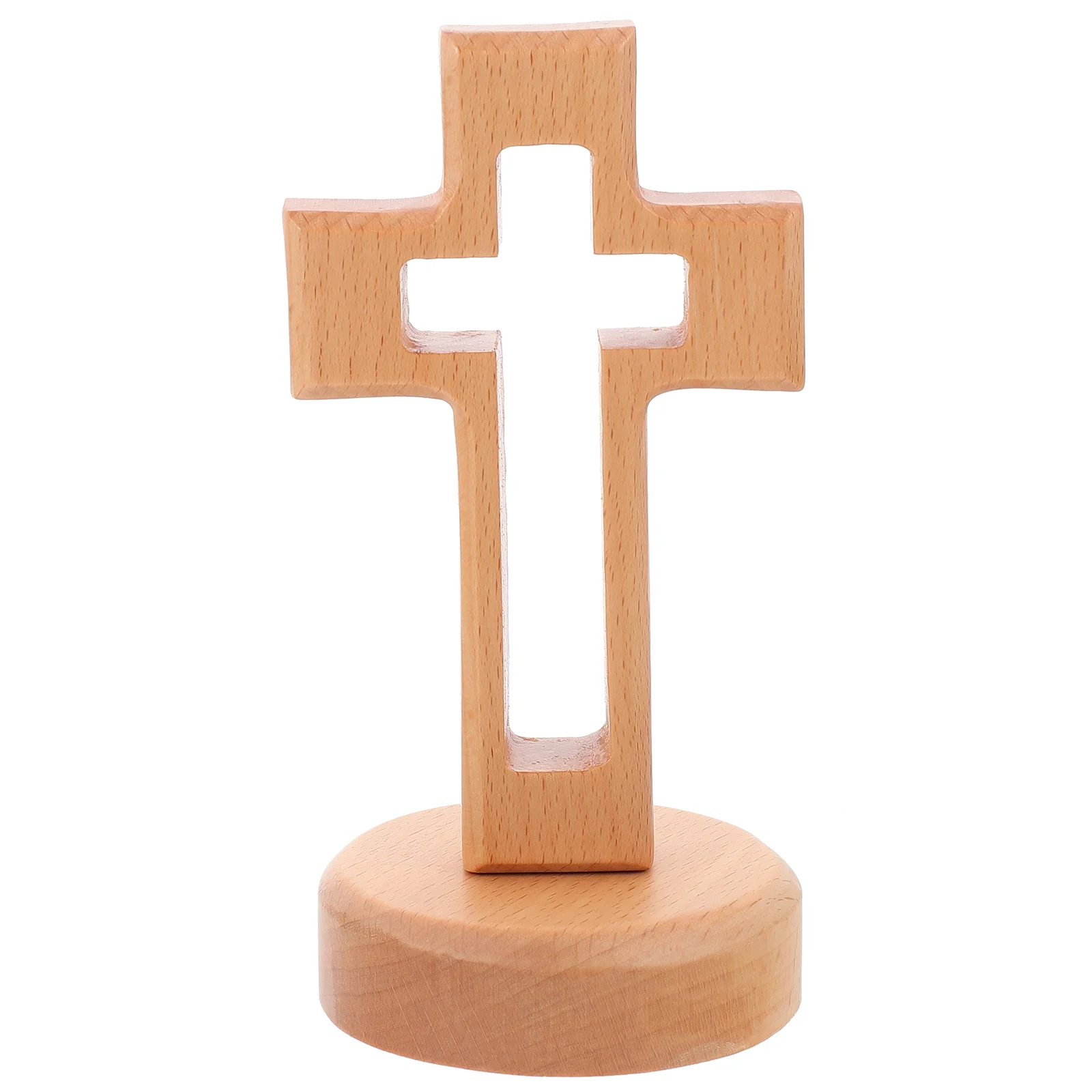 Home Decor Wooden Cross Ornament Religious Adornment Rural Craft Light Brown Holy Man
Home Decor Wooden Cross Ornament Religious Adornment Rural Craft Light Brown Holy Man