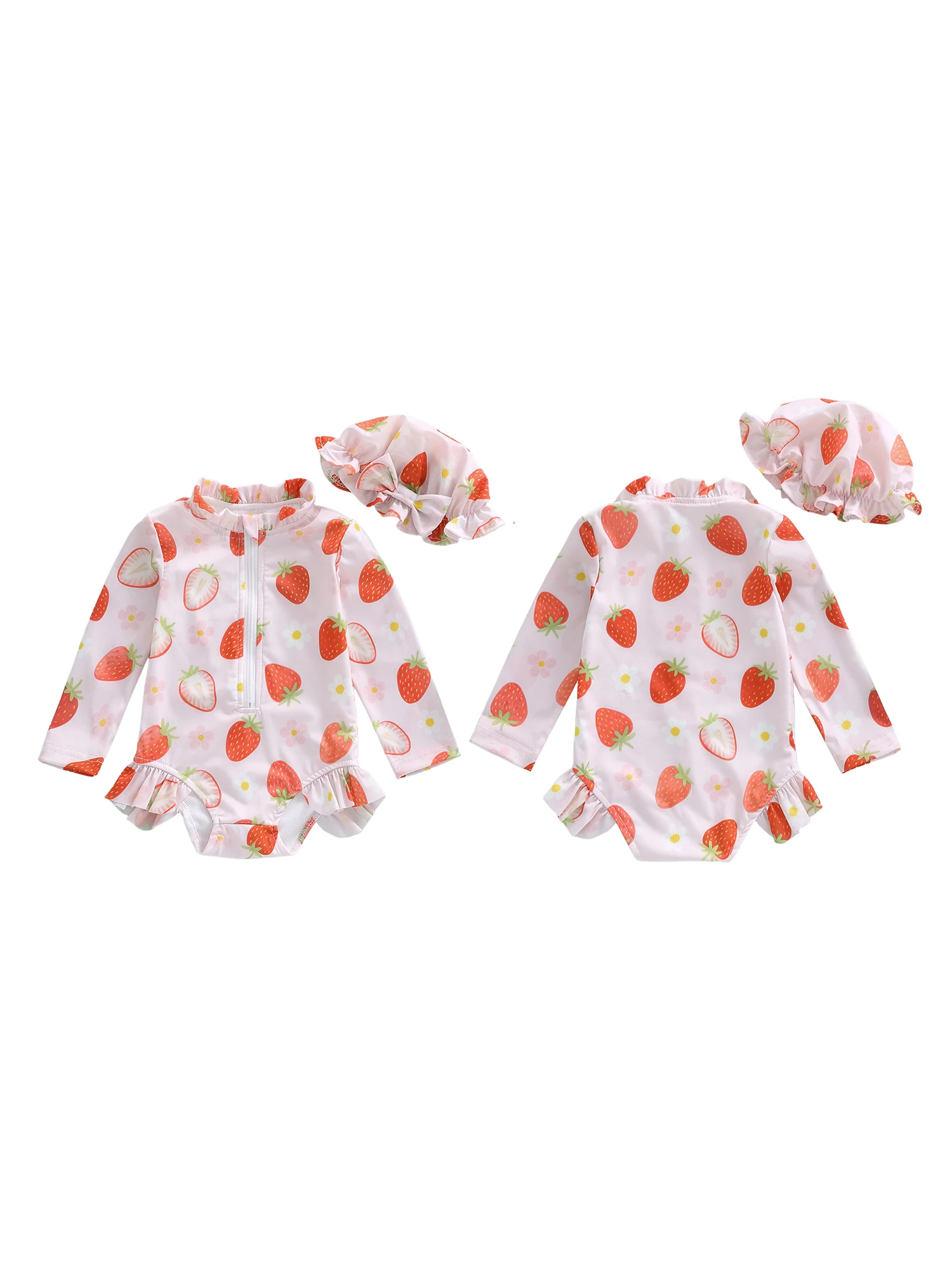 Cute Toddler Girl Swimsuit Set with Unicorn Print Rash Guard Long Sleeve Zip-up Bathing Suit and Matching Cap 2 Piece Set
Cute Toddler Girl Swimsuit Set with Unicorn Print Rash Guard Long Sleeve Zip-up Bathing Suit and Matching Cap 2 Piece Set