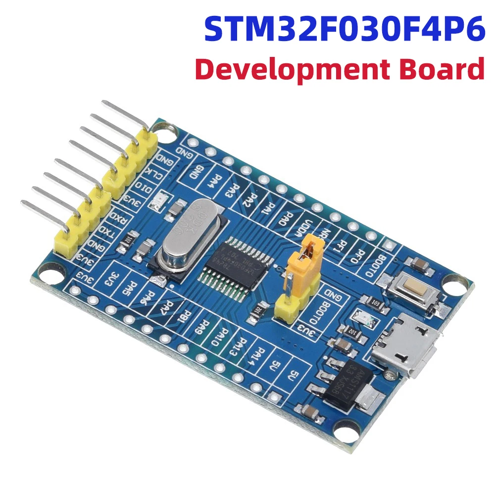 48 MHz STM32F030F4P6 Small Systems Development Board
48 MHz STM32F030F4P6 Small Systems Development Board