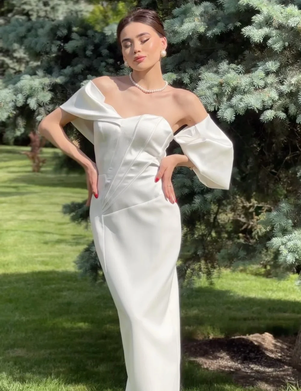 Customized Classic Jersey Pleat Straight Off-the-shoulder Midi Dresses Quinceanera Dresses Exquisite Modern Style Simple High Qu
Customized Classic Jersey Pleat Straight Off-the-shoulder Midi Dresses Quinceanera Dresses Exquisite Modern Style Simple High Qu