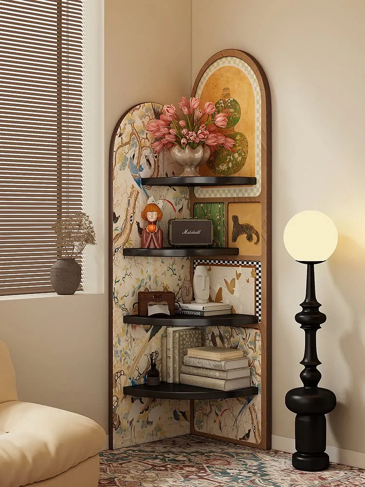 Corner shelves Bedroom floor-to-ceiling household simple corner cabinets Living room wall multi-layer corner storage shelves
Corner shelves Bedroom floor-to-ceiling household simple corner cabinets Living room wall multi-layer corner storage shelves