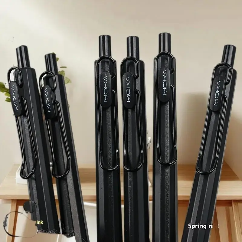 6Pcs Retractable Gel Ink Pen Silicone Pen Grip ST Tip Quick-Drying Ink No Smudge 0.5mm Black Ink Smooth Writting
6Pcs Retractable Gel Ink Pen Silicone Pen Grip ST Tip Quick-Drying Ink No Smudge 0.5mm Black Ink Smooth Writting